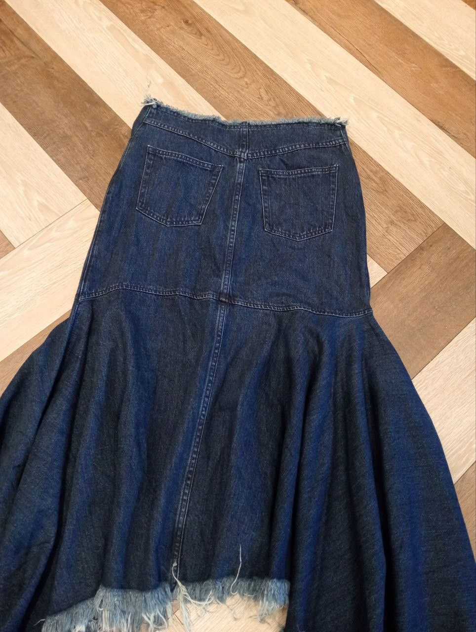 Marques'Almeida MARQUES ALMEIDA INDIGO DENIM ASYMMETRIC SKIRT Size 27" / US 4 / IT 40 - 17 Thumbnail