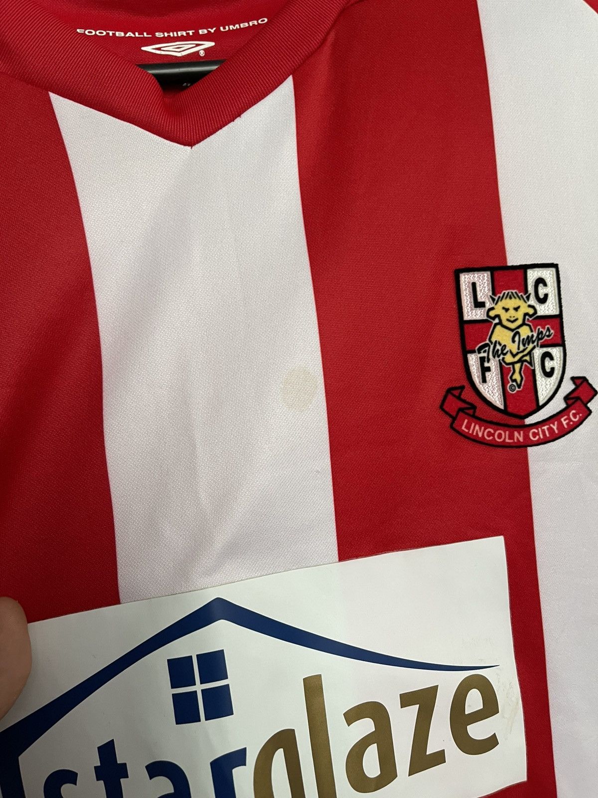 Umbro 2007/2008 Lincoln City FC Umbro Vintage Soccer Jersey Tee Size US M / EU 48-50 / 2 - 14 Thumbnail