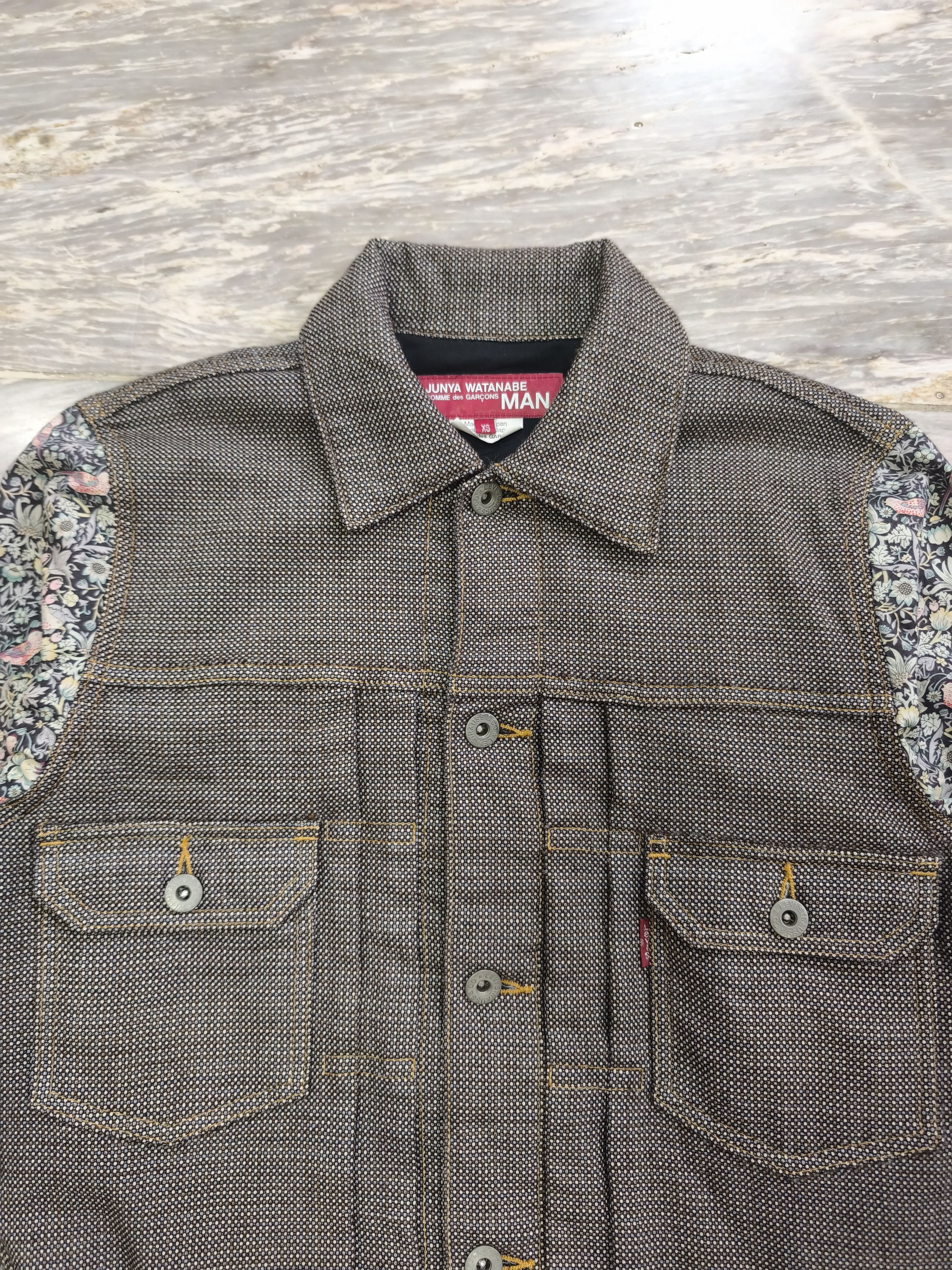 Junya Watanabe × Levi's Levi's CDG Junya Watanabe 2017 Trucker - Floral Sleeve Size US XS / EU 42 / 0 - 5 Thumbnail