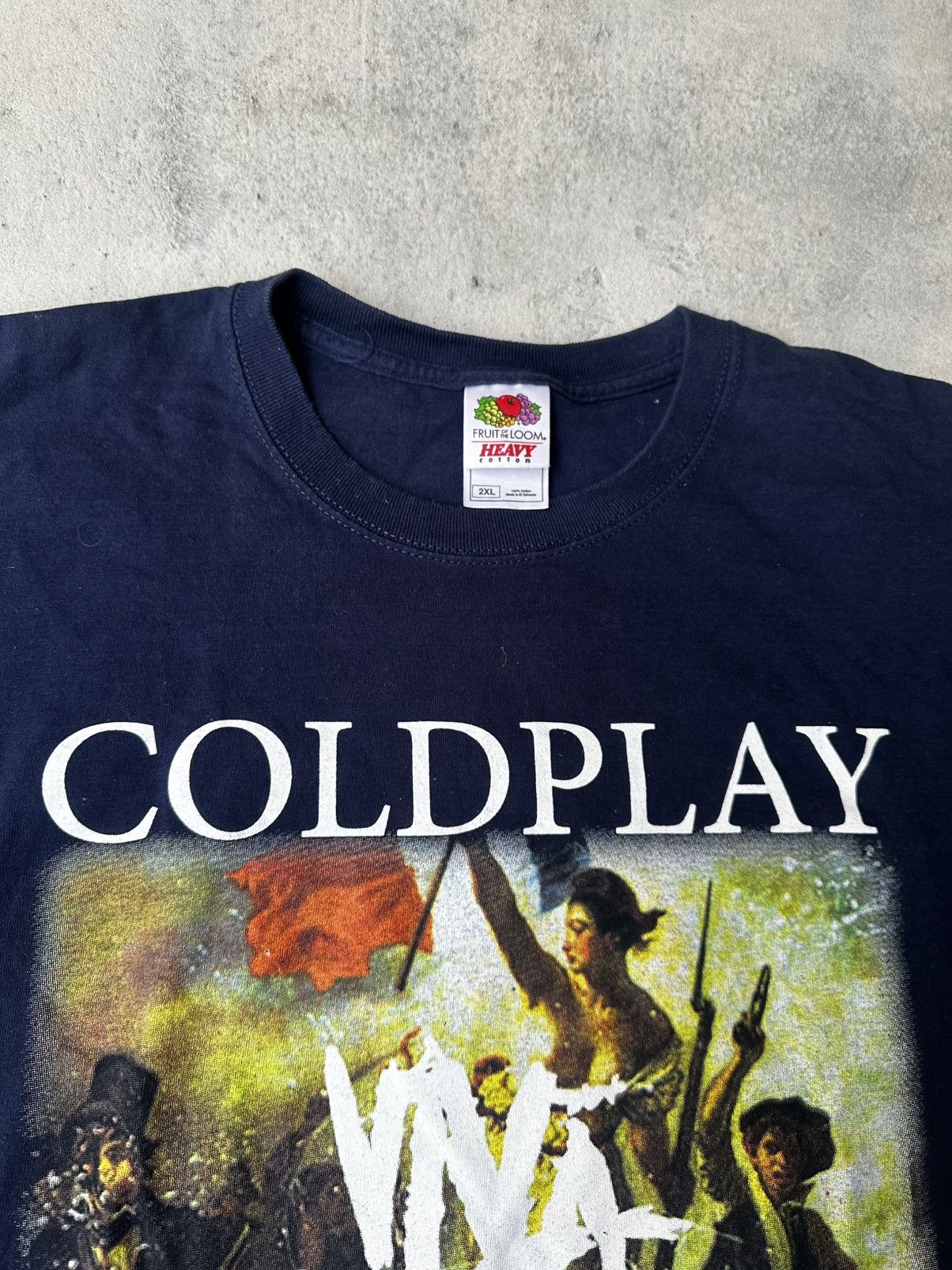 VINTAGE COLDPLAY VIVA LA VIDA TOUR T-SHIRT FROM 2009