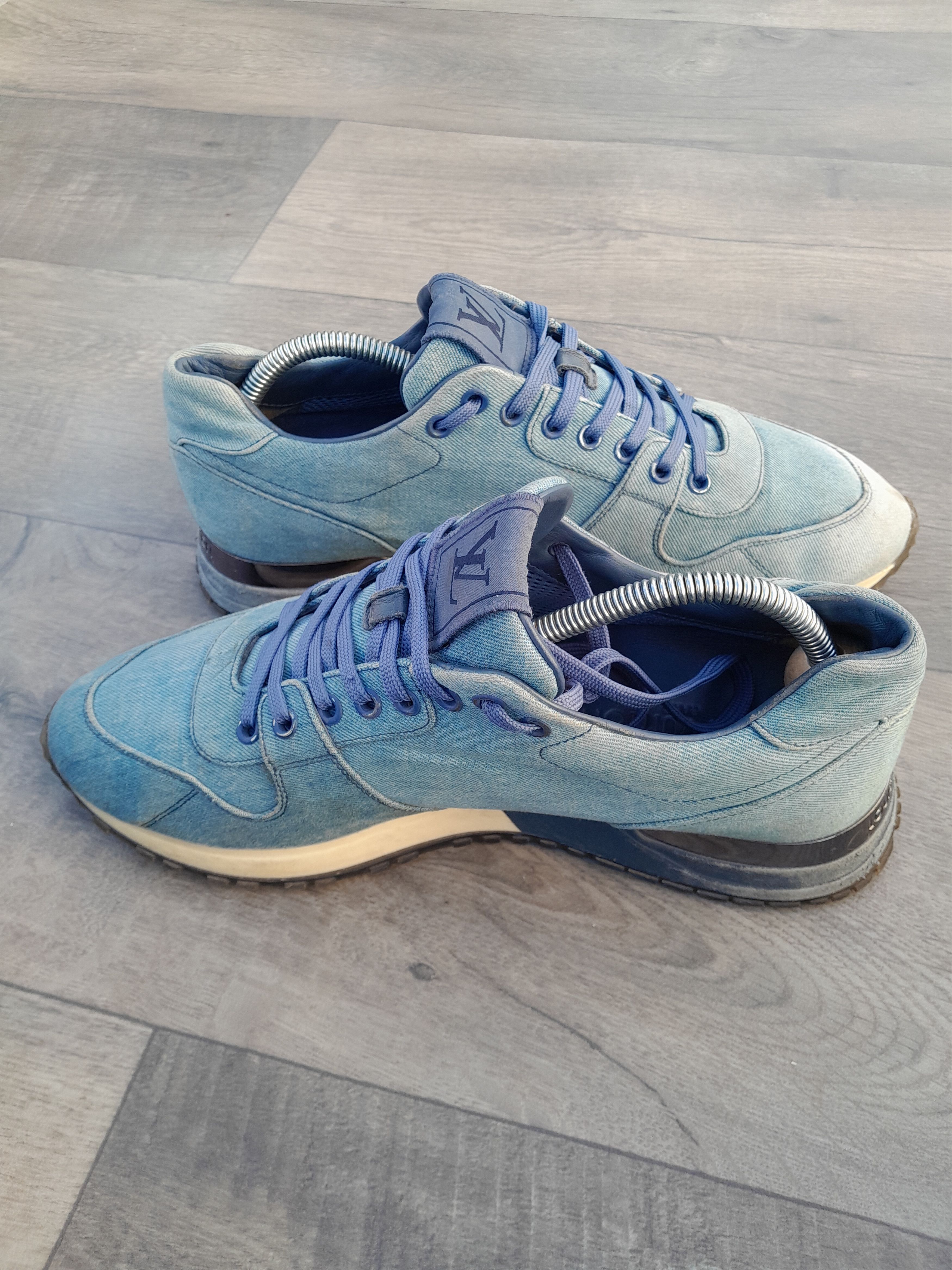 Louis Vuitton Louis Vuitton Run Away sneakers in blue denim. Size US 7.5 / EU 40-41 - 4 Thumbnail