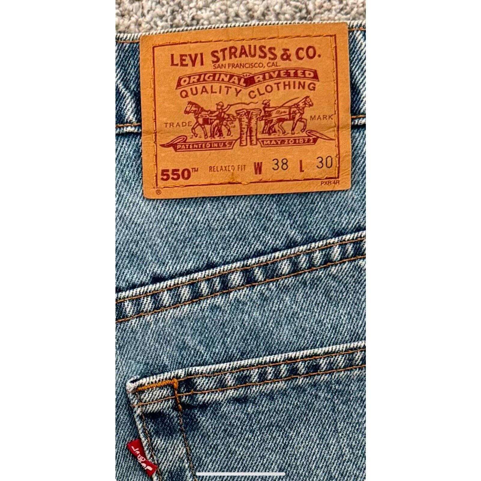 Levi's Levis 90s Y2K Relaxed 550 Jeans Mens 38X30 Baggy Streetwear Size US 38 / EU 54 - 12 Thumbnail