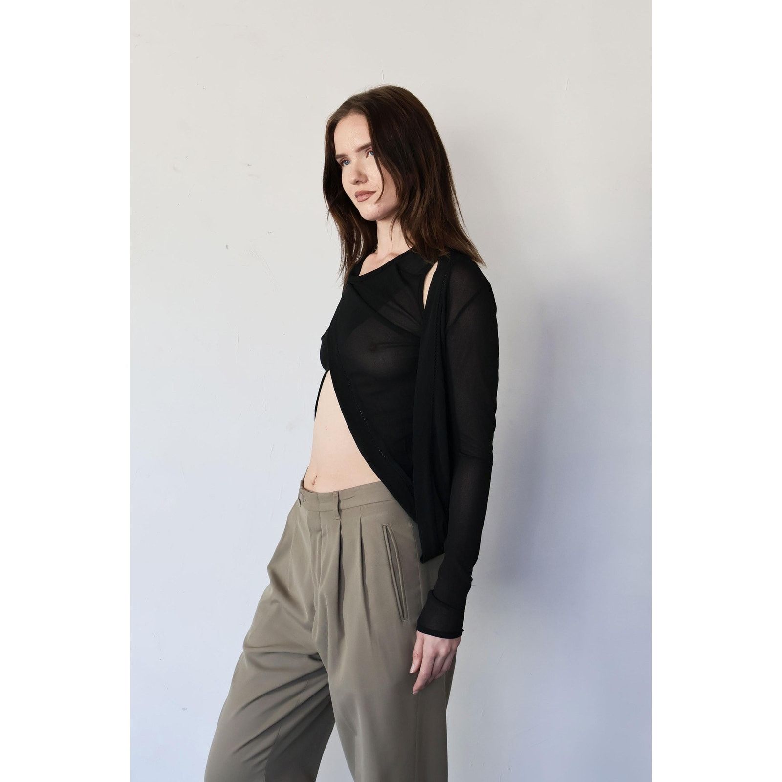 Jean Paul Gaultier Archival Jean Paul Gaultier FEMME Rare Knit Wrap Around Top Size S / US 4 / IT 40 - 7 Thumbnail