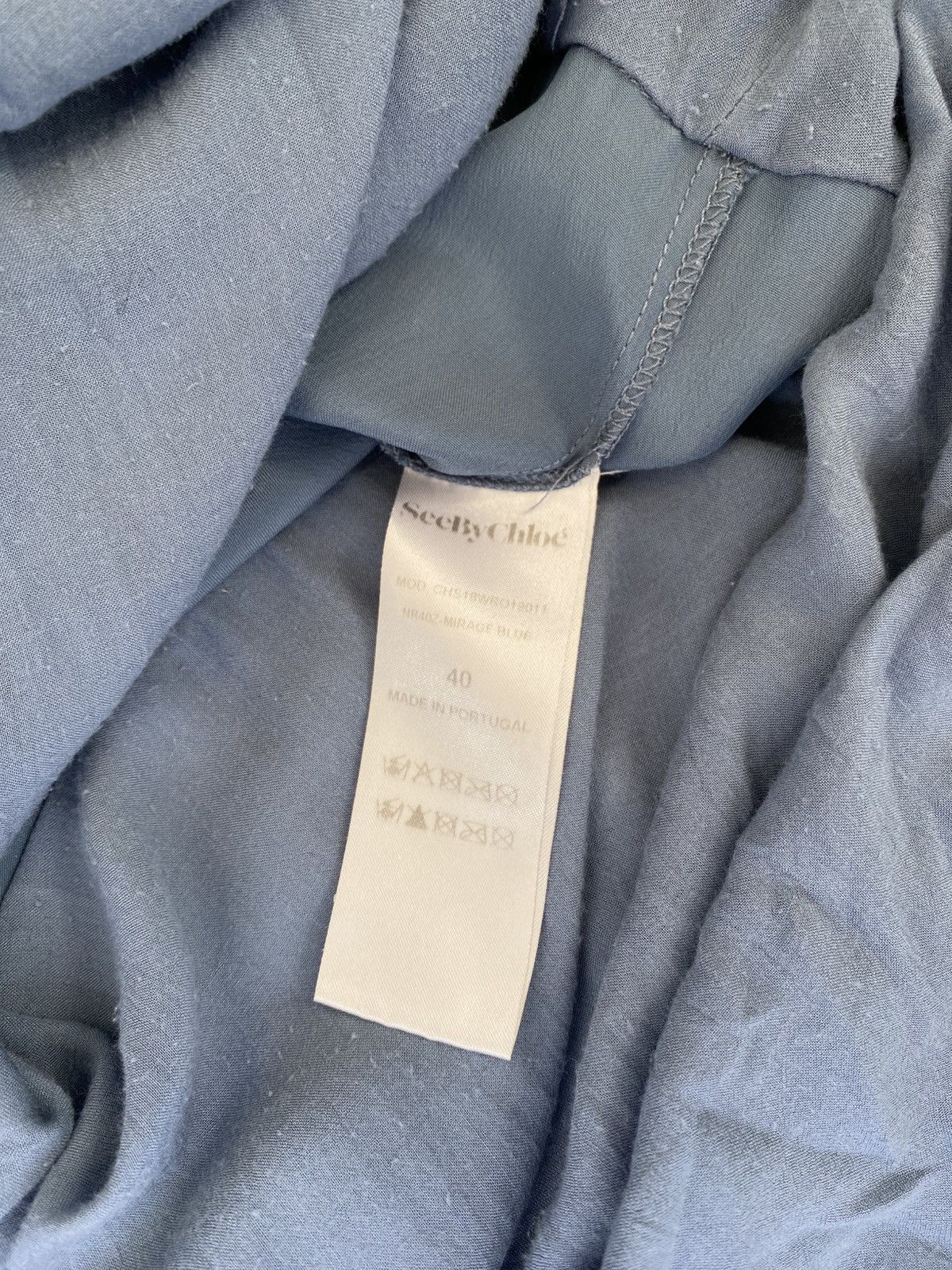 See by Chloe Mirage Blue Dress Size M / US 6-8 / IT 42-44 - 6 Thumbnail
