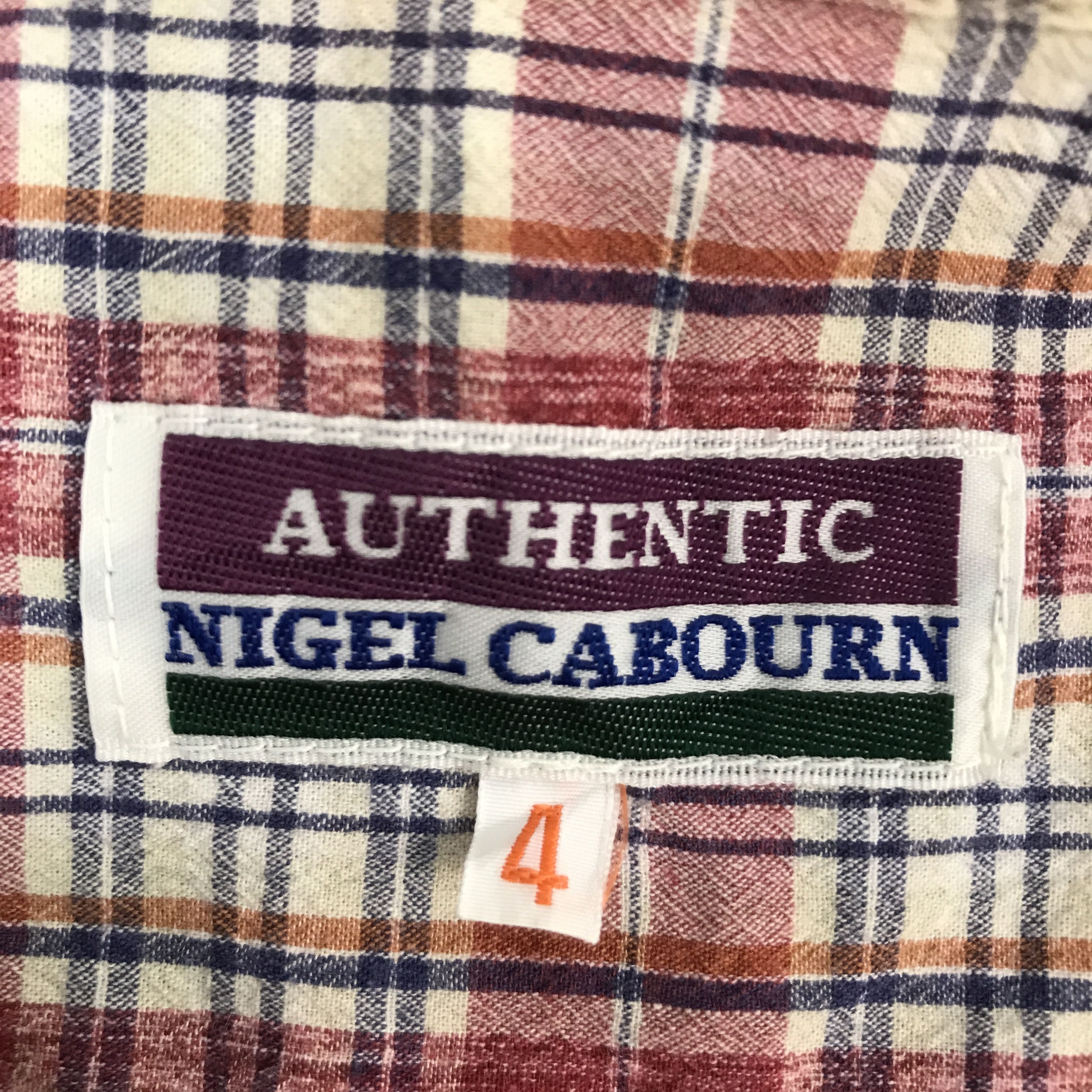 Japanese Brand AUTHENTIC NIGEL CABOURN TARTAN DESIGN BUTTON UP SHIRTS Size US L / EU 52-54 / 3 - 9 Thumbnail