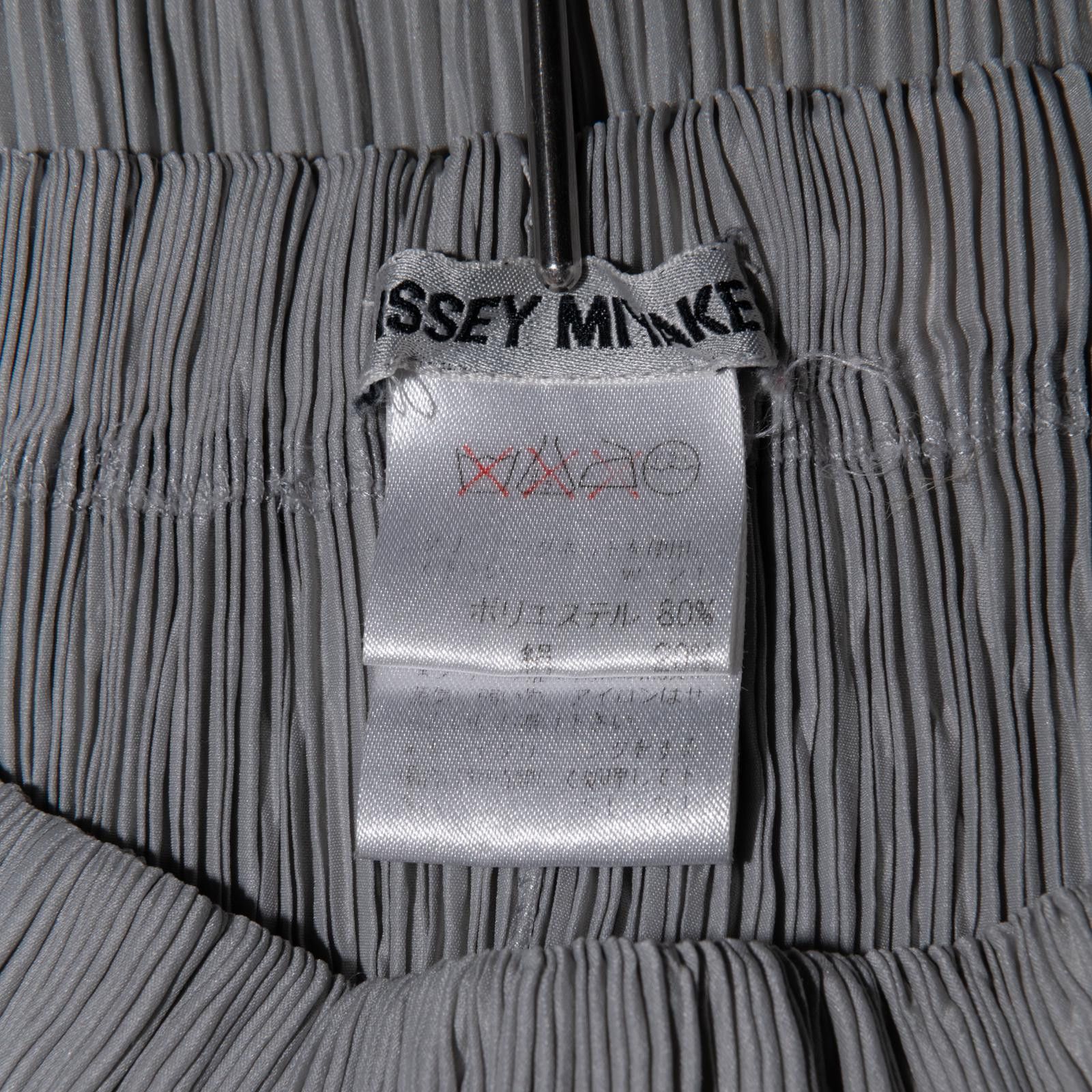 Issey Miyake Issey Miyake SS 1996 Gray Pleated Maxi Skirt Size 32" / US 10 / IT 46 - 2 Thumbnail