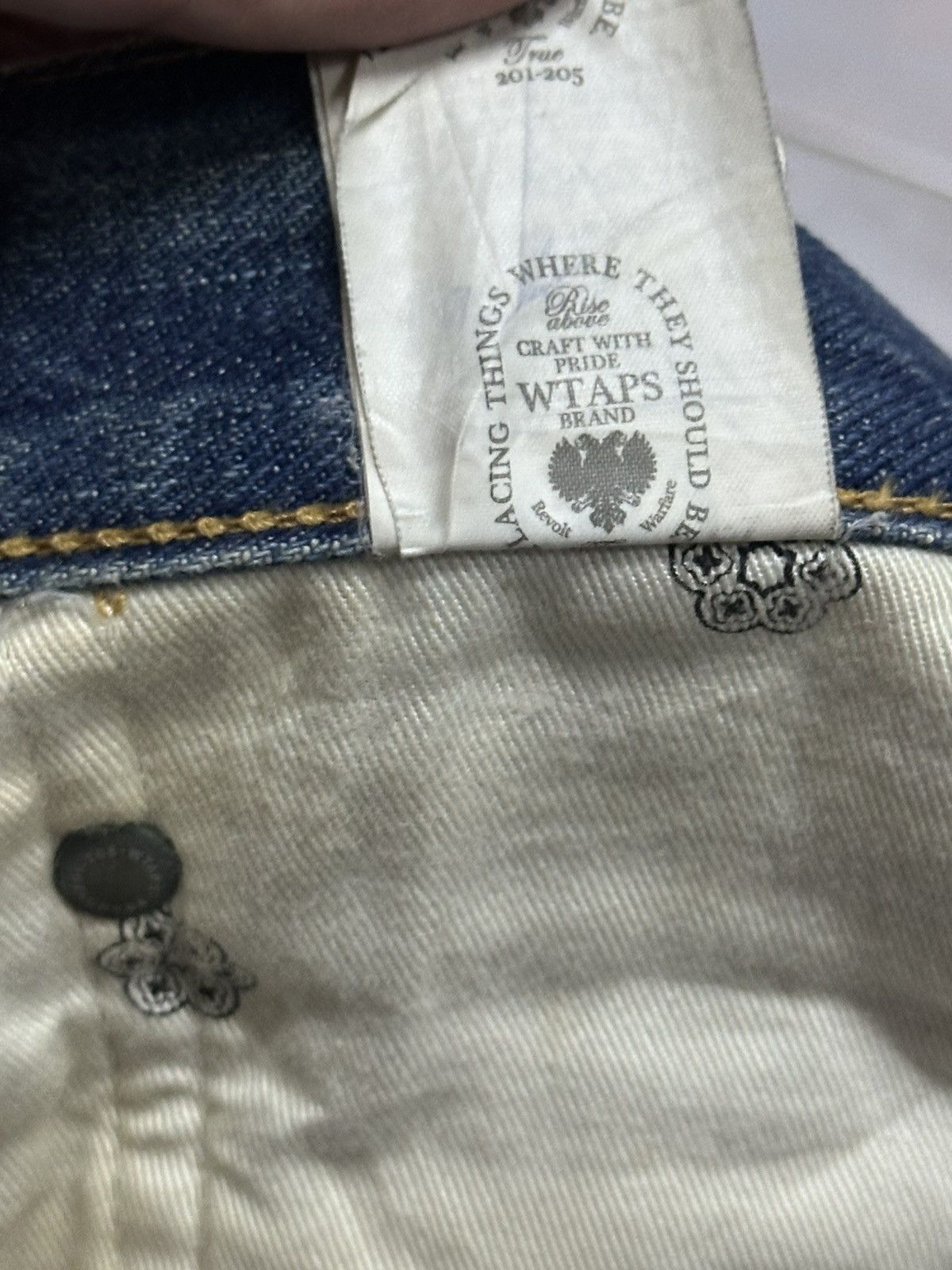 Wtaps Authentic Wtaps Vintage Skinny Loose With Mudwash and Faded Size US 35 - 12 Thumbnail