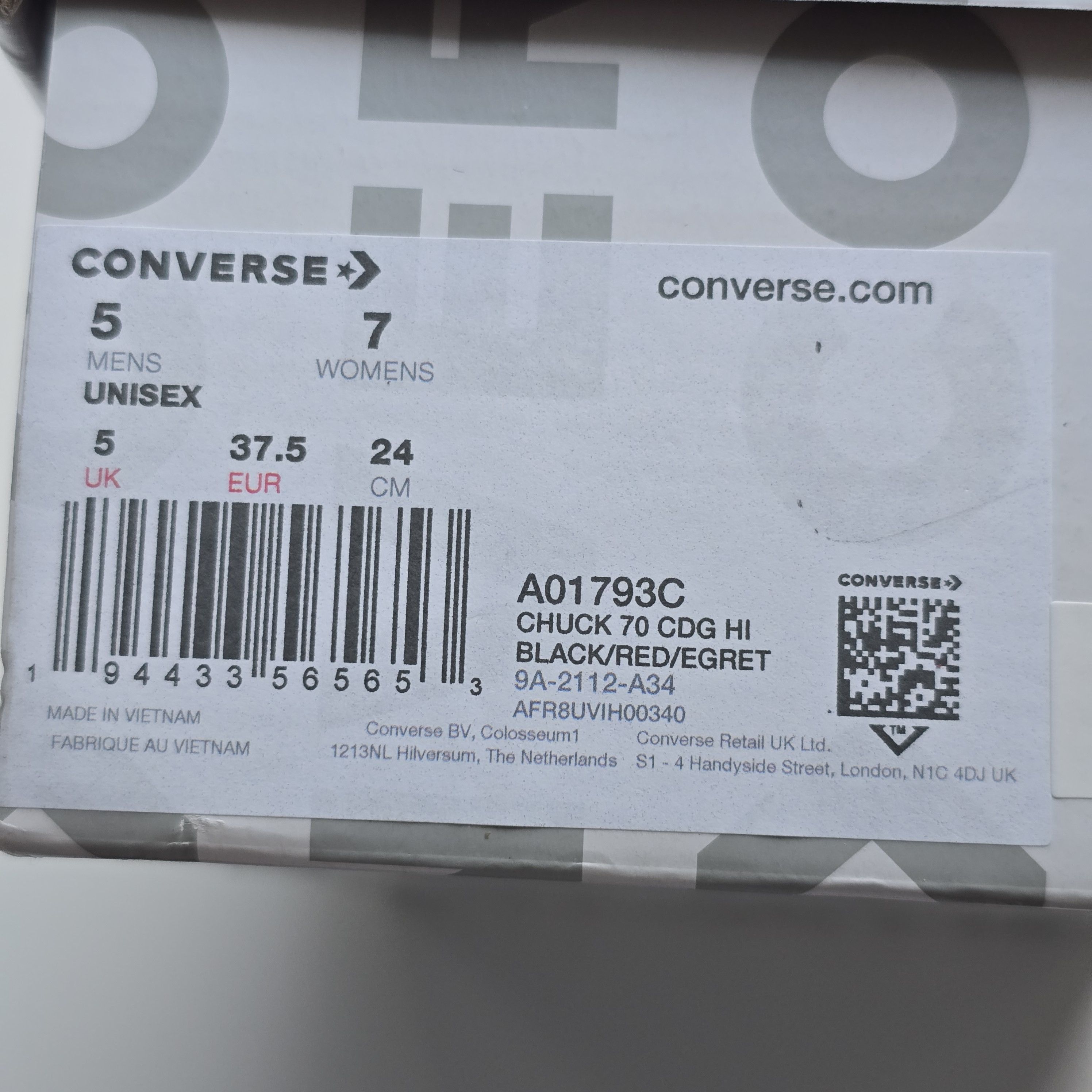 Comme des Garcons PLAY × Converse Converse Chuck 70 x Comme des Garçons PLAY Size US 7.5 / IT 37.5 - 13 Thumbnail