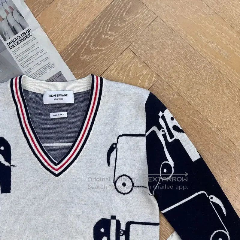 Thom Browne Thom Browne Gray Wool Sweater for Women . Size S / US 4 / IT 40 - 4 Thumbnail