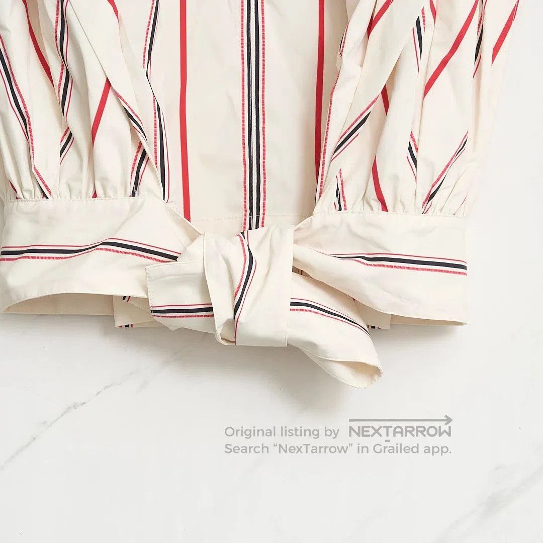 3.1 Phillip Lim 3.1 Phillip Lim Women's Striped Pleated Shirt. Size M / US 6-8 / IT 42-44 - 2 Thumbnail