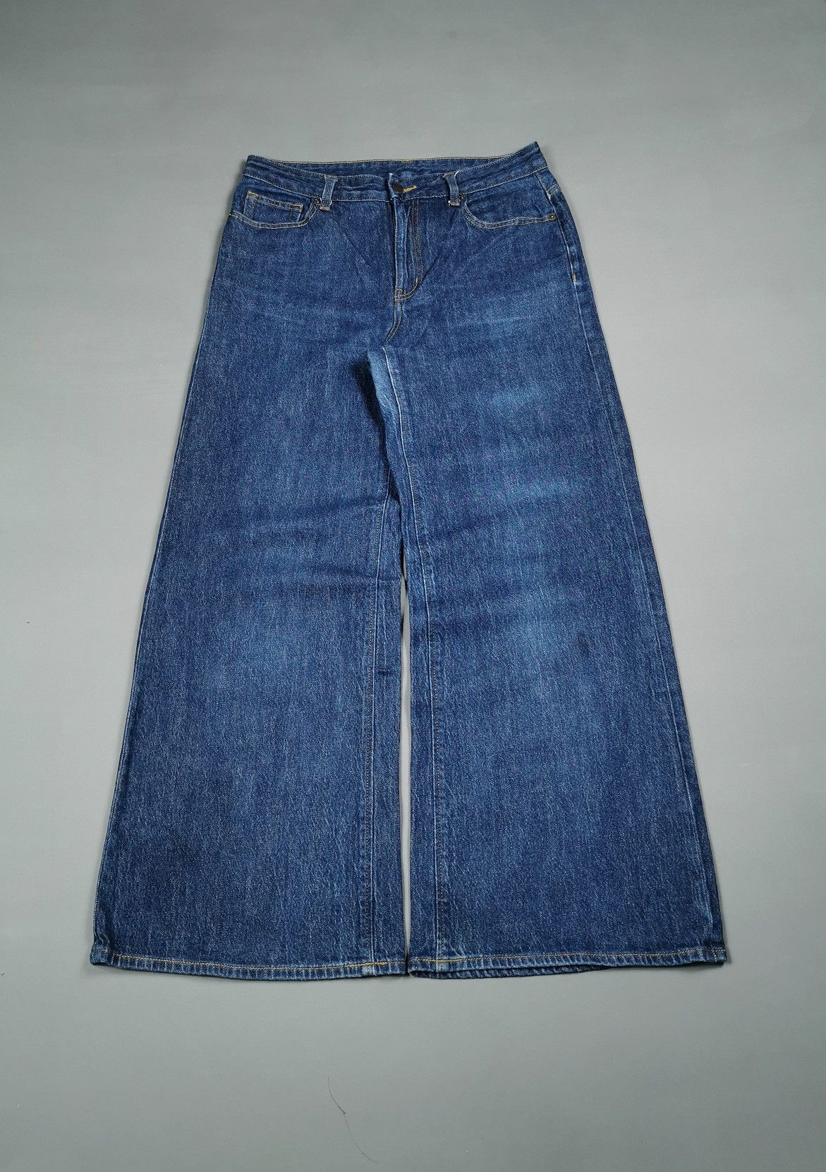 GU × Undercover Wide Flare GU Japan Denim Jeans Size US 32 / EU 48 - 1 Thumbnail