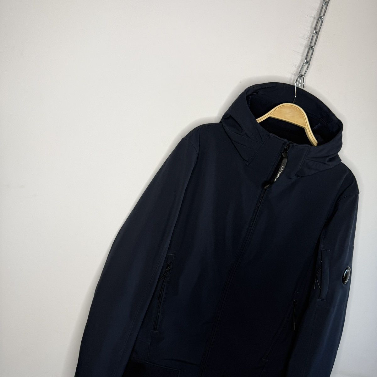 C.P. Company Cp Company Softshell Jacket Dark Navy Glass Logo Size US L / EU 52-54 / 3 - 3 Thumbnail