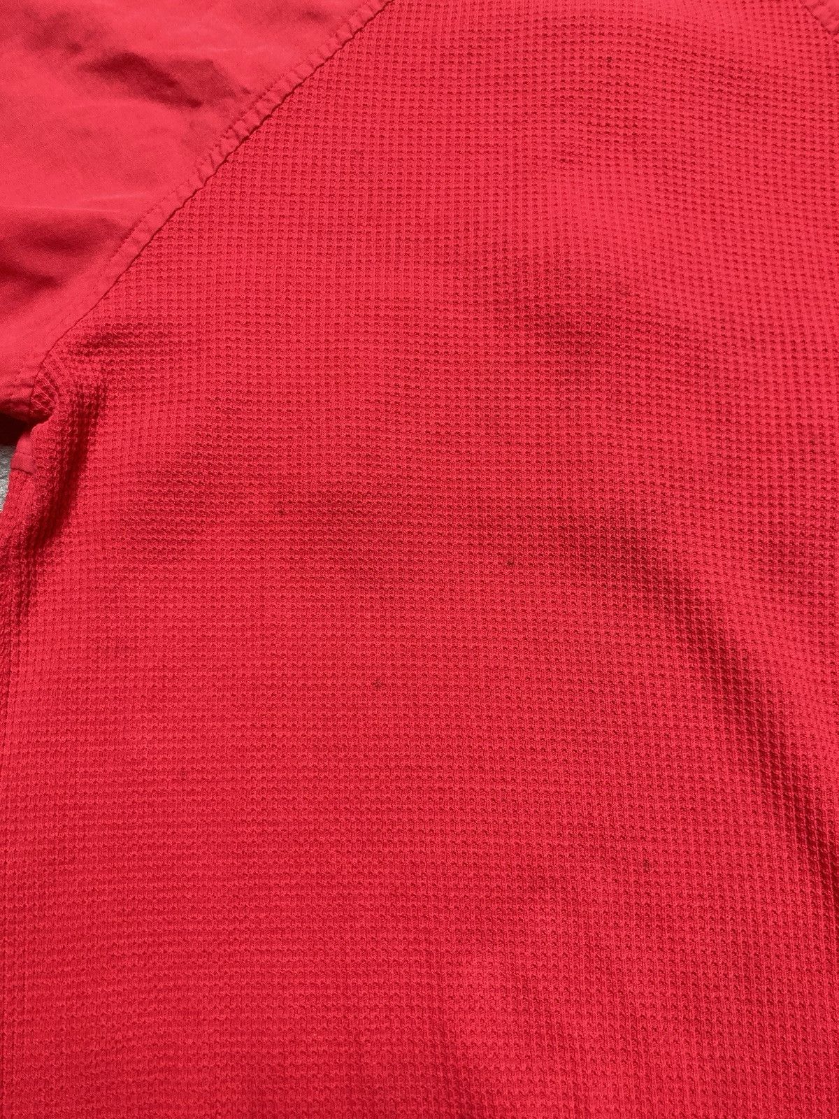 Vintage Vtg 70s t shirt 1/4 zip red waffle knit lightweight small Size US S / EU 44-46 / 1 - 6 Thumbnail