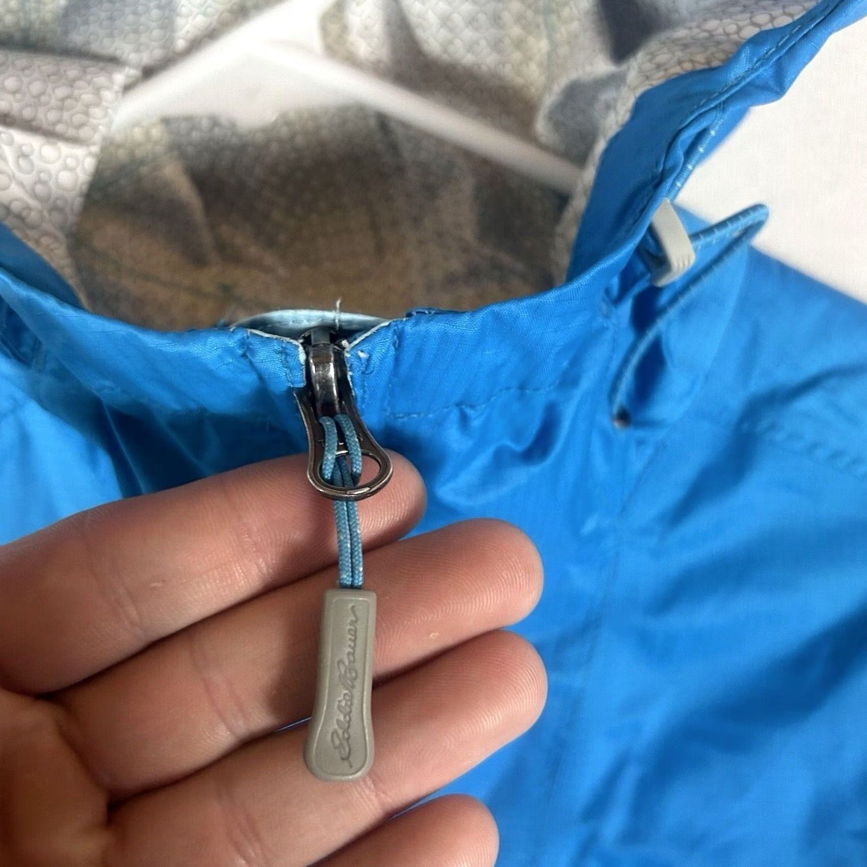 Eddie Bauer Eddie Bauer Weatheredge Jacket Womens TS Small Tall Blue Full Zip Hooded Size S / US 4 / IT 40 - 3 Thumbnail