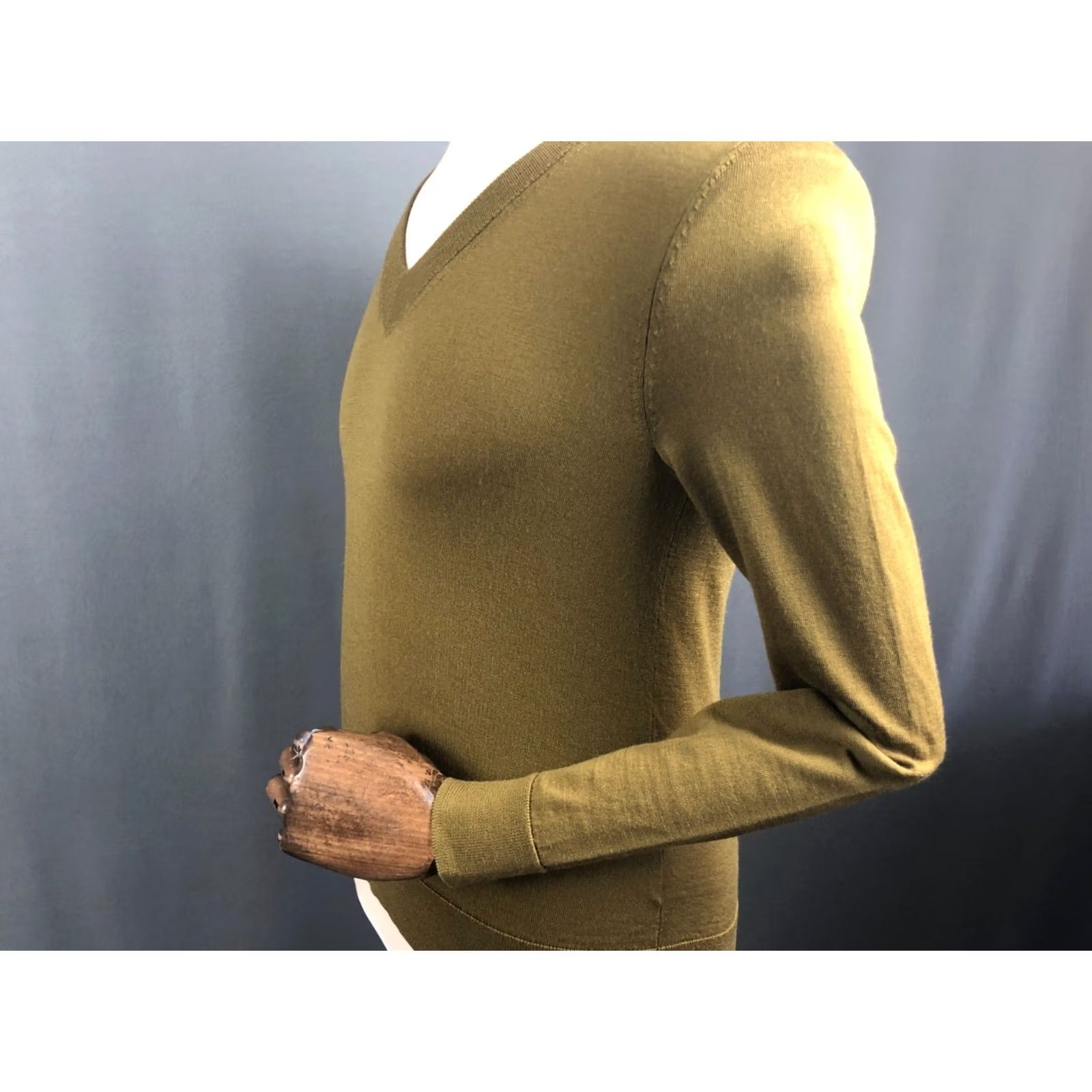 Icebreaker Icebreaker Wool Jumper Women S Mustard-Colored Knit V-Neck Pullover Blouse Casual Classic 100% Wool Size 28" / US 6 / IT 42 - 6 Thumbnail