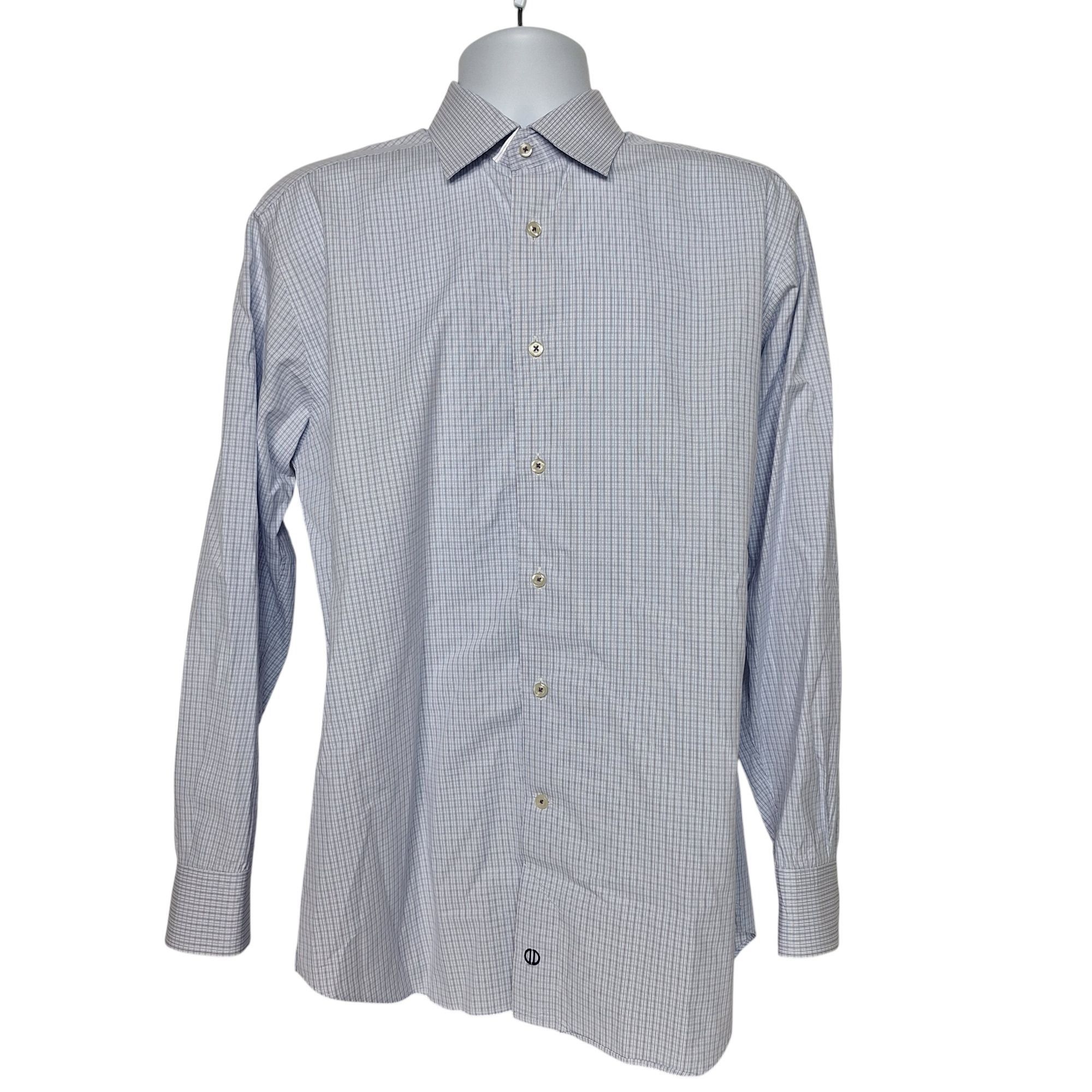 david donahue dress shirts David Donahue Men's Trim Fit Micro Texture Dobby Dress Shirt - White