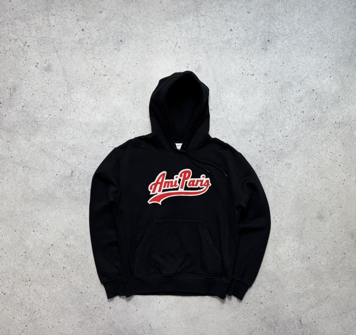 AMI Ami Paris Luxury Big Logo Hoodie Black Size US M / EU 48-50 / 2 - 1 Thumbnail