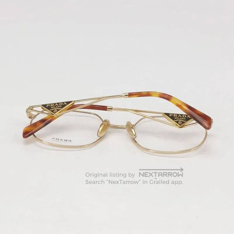 Prada Prada Triangular Logo Full Frame Eyeglasses. Size ONE SIZE - 4 Thumbnail