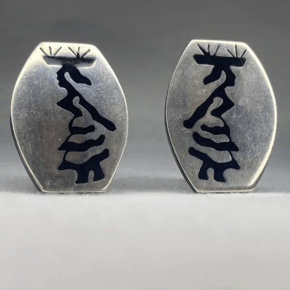 Other Sterling Cufflinks | Woman with Basket| TAXCO | 012 | Size ONE SIZE - 1 Preview