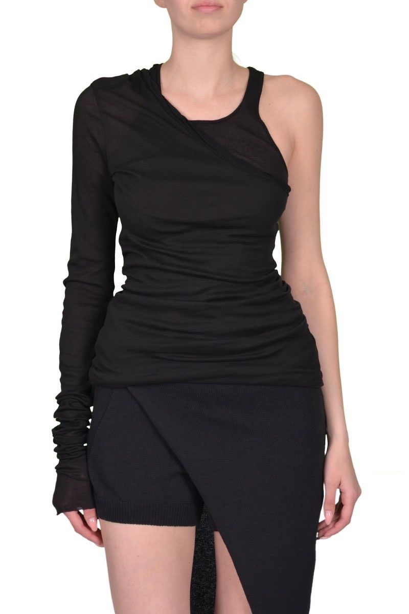 Rick Owens Last Size Rick Owens Viscose Banana Long-Sleeve Top Size S / US 4 / IT 40 - 2 Thumbnail
