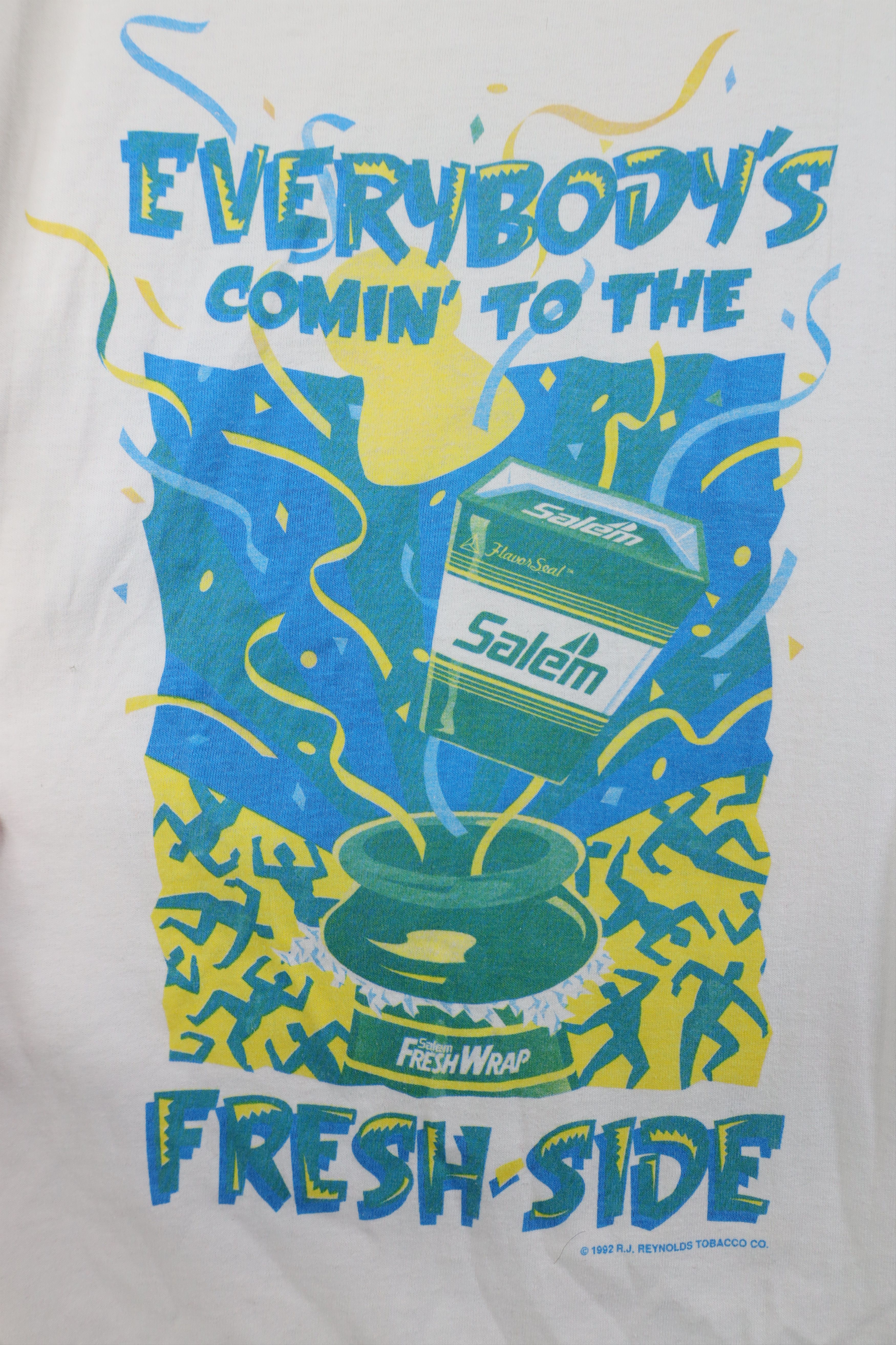 Vintage Vintage 90s Salem Cigarettes Wrap Short Sleeve T-Shirt USA Size US XL / EU 56 / 4 - 4 Thumbnail