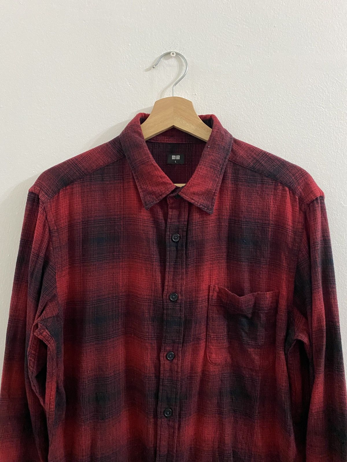 Flannel × Japanese Brand Uniqlo Shadow Flannel Size US L / EU 52-54 / 3 - 4 Thumbnail