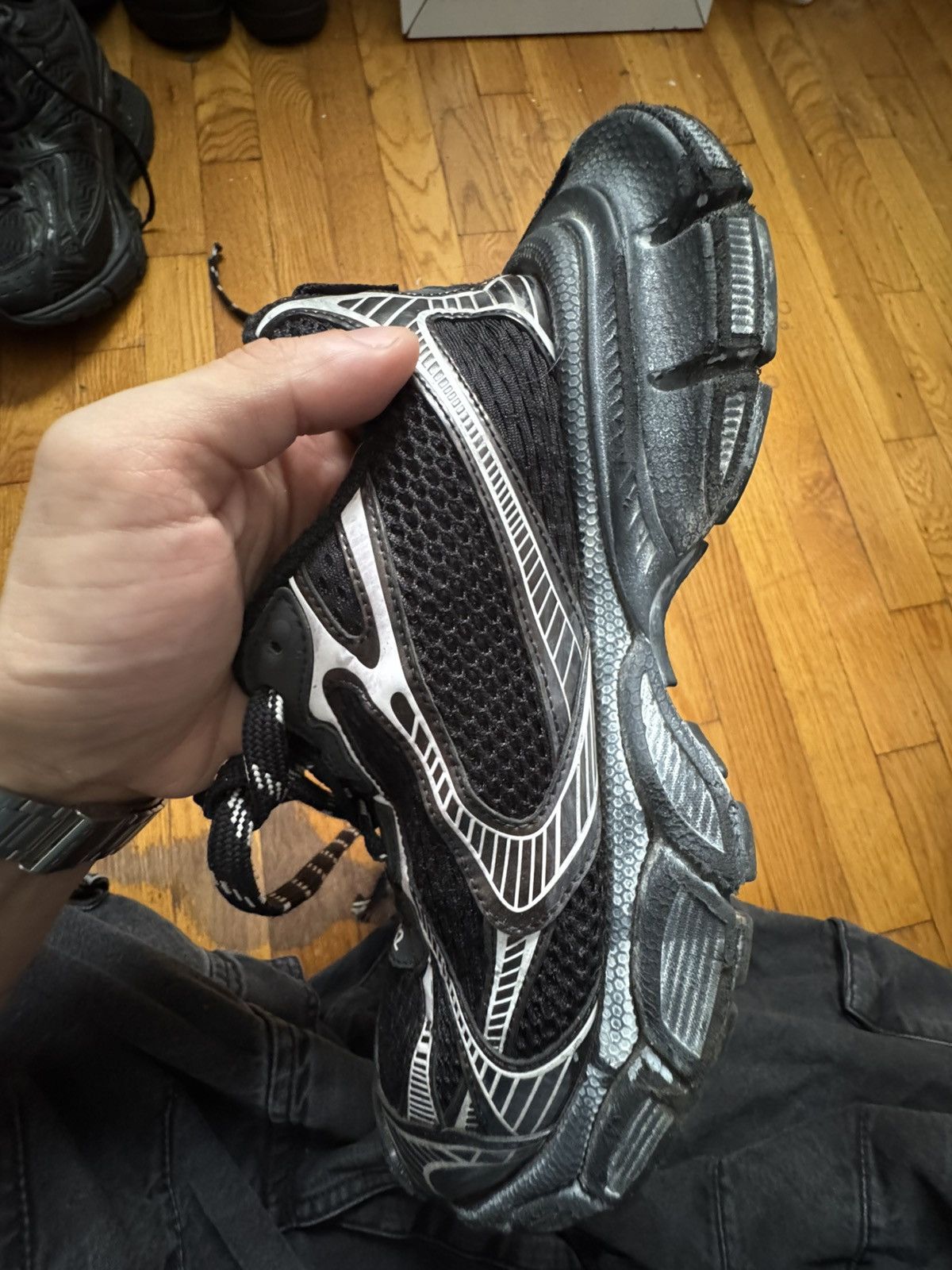Balenciaga MEN'S 3XL SNEAKER IN BLACK Size US 9 / EU 42 - 9 Thumbnail
