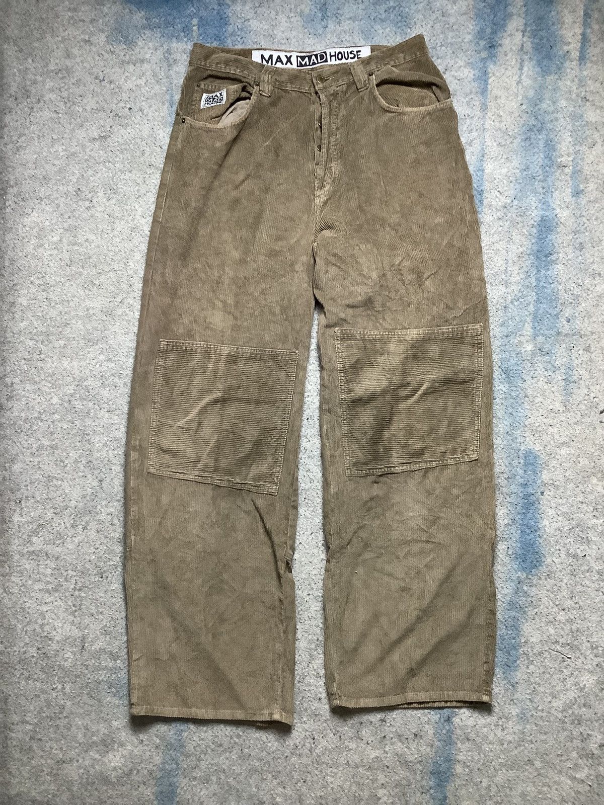 If Six Was Nine × Le Grande Bleu (L.G.B.) Bondage Patchwork Italian Designer Max Mad House Size US 33 - 1 Thumbnail