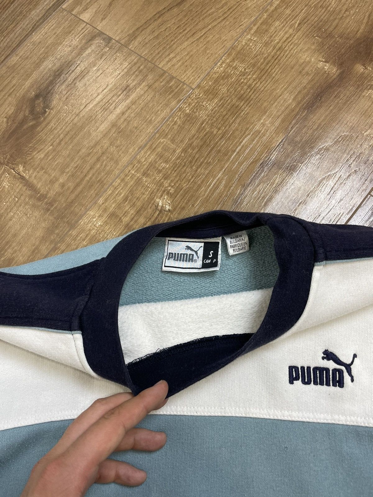 Puma × Vintage Vintage 90’s Y2K Style Puma Logo Sweatshirt Size US S / EU 44-46 / 1 - 9 Thumbnail