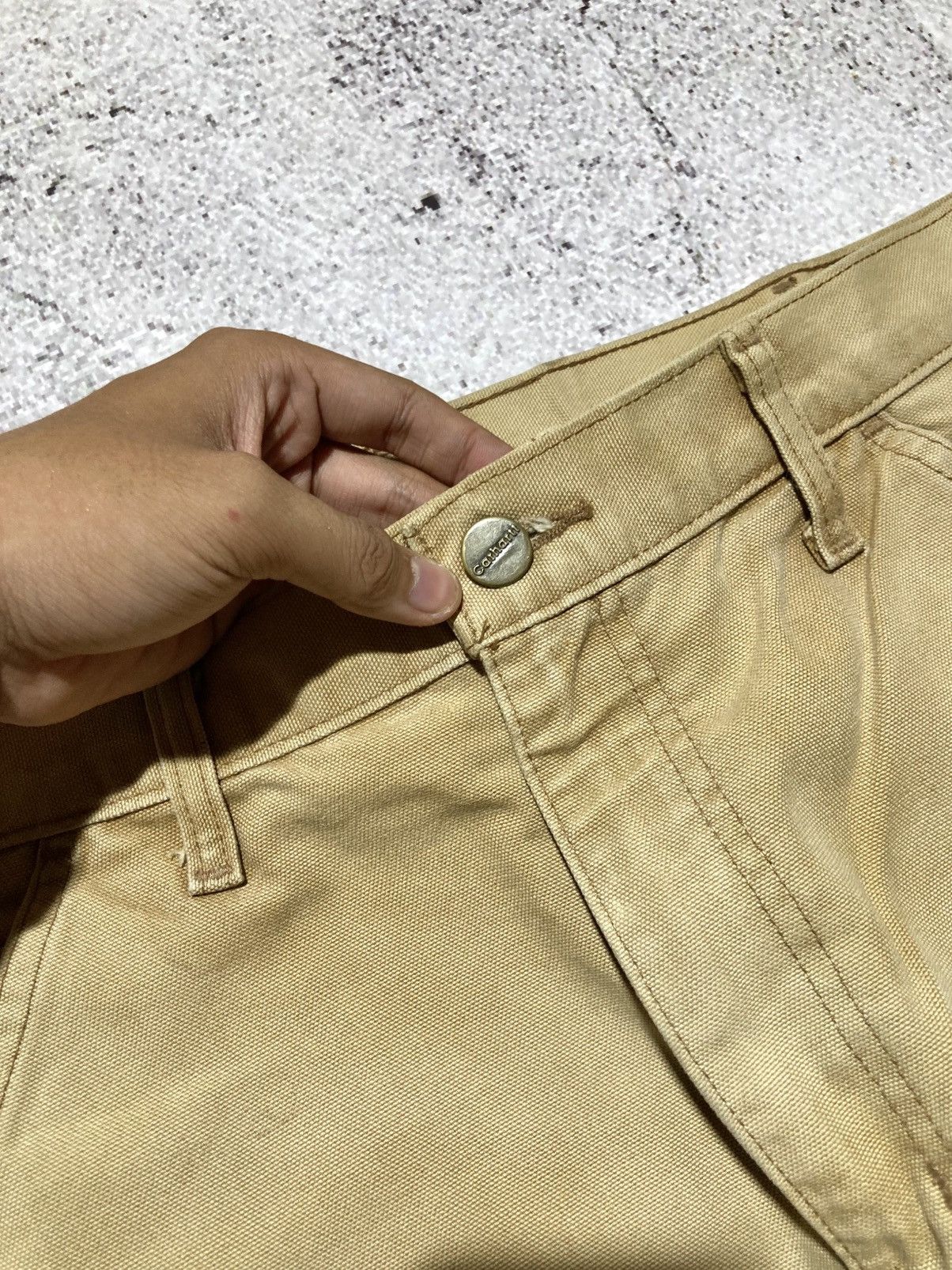 Carhartt 1990s Vintage Carhartt B11 BRN Carpenter Duck Pants Workwear Size US 32 / EU 48 - 16 Thumbnail