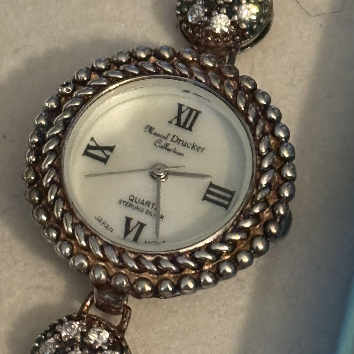 Other Vintage Marcel Drucker SS black agate and crystals watch Size ONE SIZE - 5 Thumbnail
