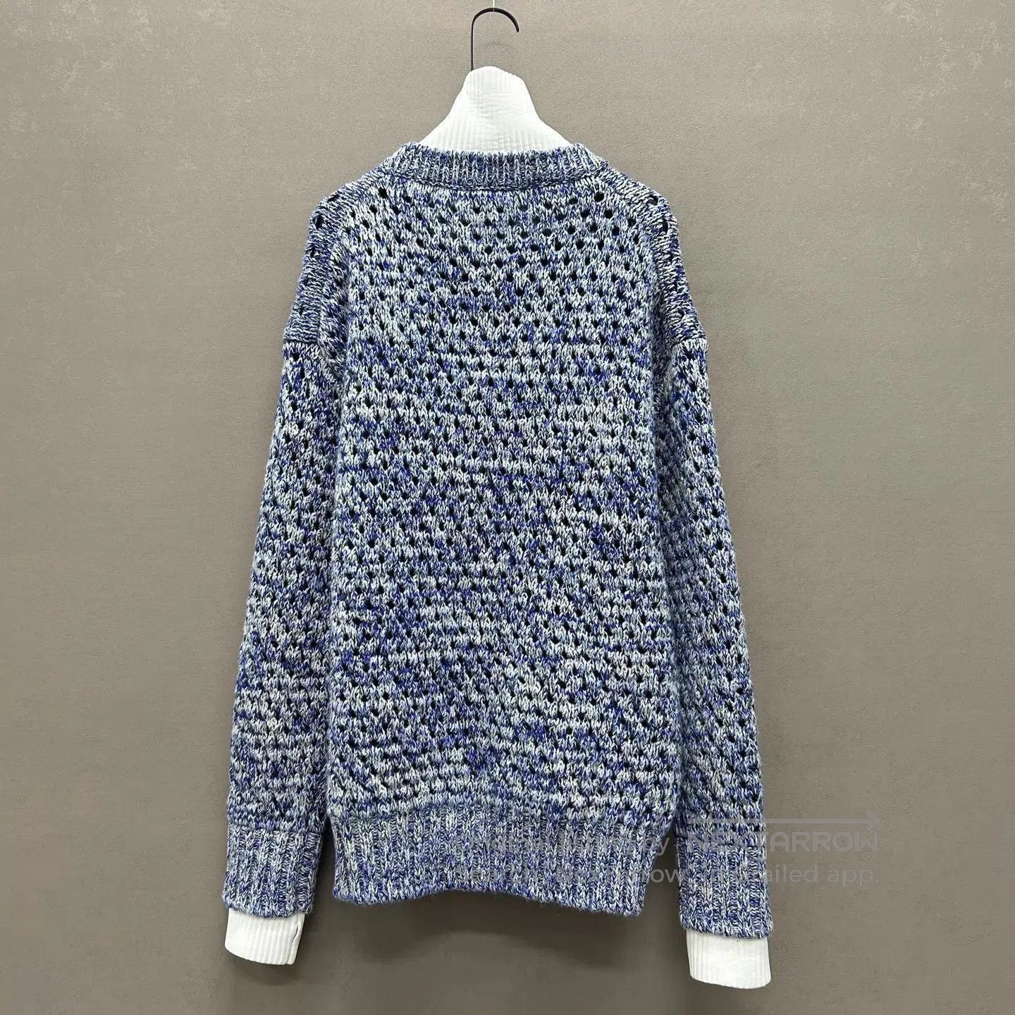 Louis Vuitton Gray Knit Sweater with Star Detail - Size L. Size US L / EU 52-54 / 3 - 2 Thumbnail