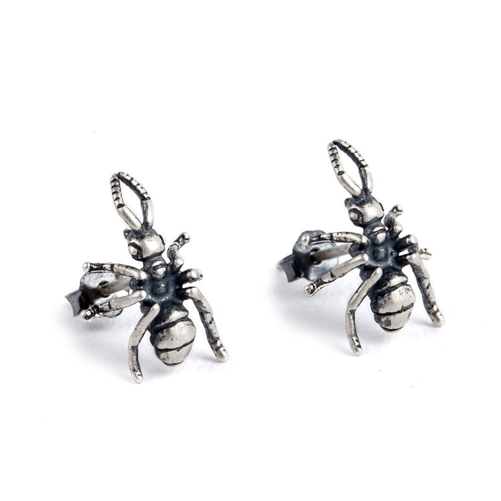 Jewelry Ant Rare Earrings One Pairs Chrome Jewelry Size ONE SIZE - 5 Thumbnail
