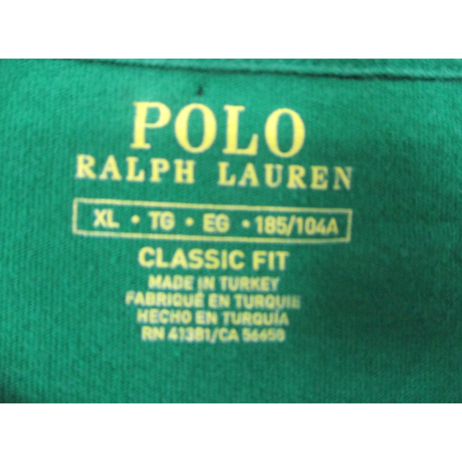 Polo Ralph Lauren VINTAGE Polo Ralph Lauren Shirt Mens XL Green Classic Fit Big Pony Graphic Tee Size US XL / EU 56 / 4 - 3 Thumbnail