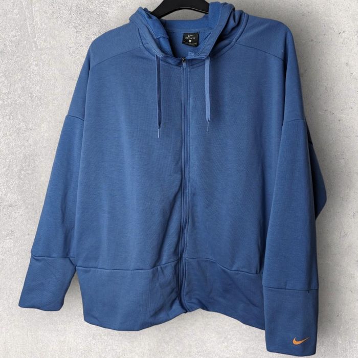 nike blue zip hoodie