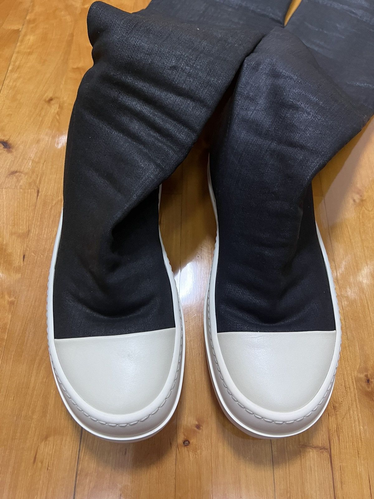 Rick Owens Drkshdw Rick owens waxed thigh high stocking ramones Size US 6.5 / IT 36.5 - 2 Thumbnail