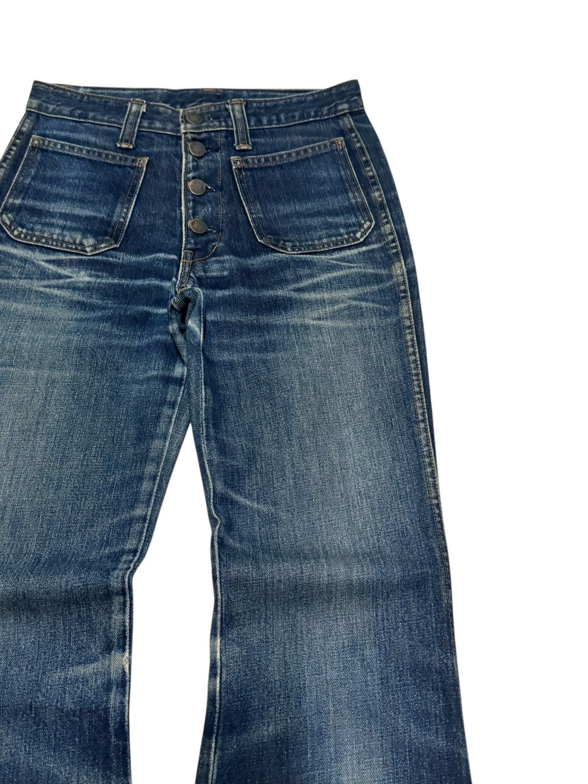 Hysteric Glamour Vintage Retro Blue Way Bell Bottom Boot Cut Flared Denim Size US 26 / EU 42 - 5 Thumbnail