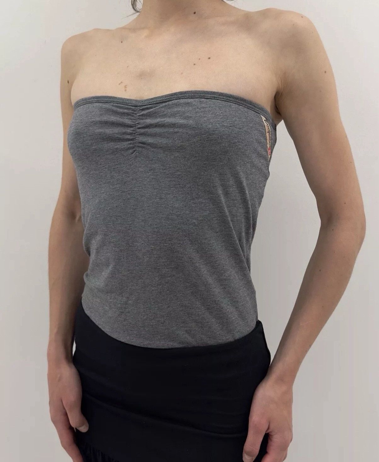 Diesel × Vintage Diesel Strapless Bodysuit Tube Top Gray Size M Size M / US 6-8 / IT 42-44 - 3 Thumbnail