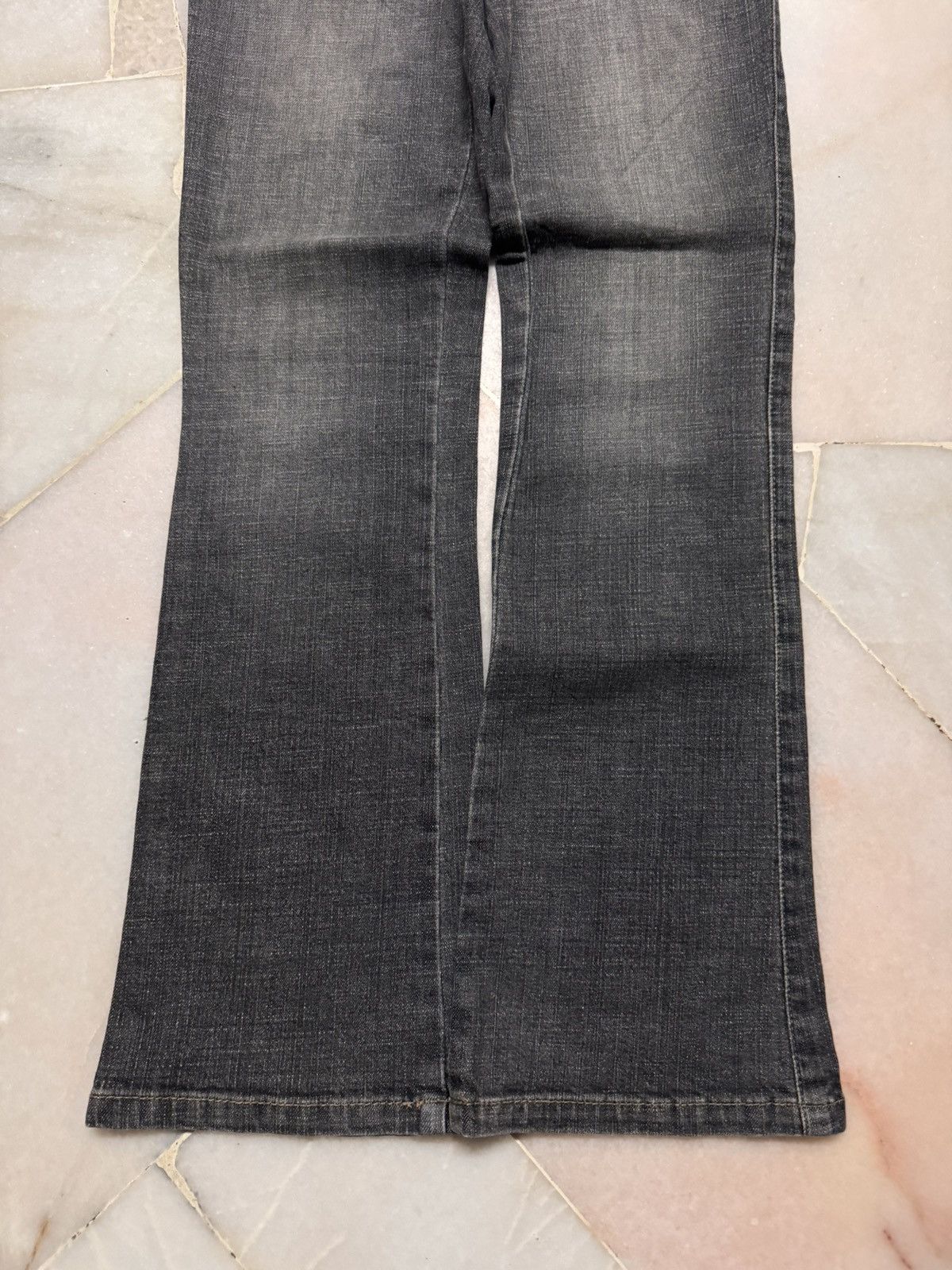 Vintage VINTAGE 1990s JAPANESE BELL BOTTOM FLARE MUD-WASHED Size US 26 / EU 42 - 4 Thumbnail