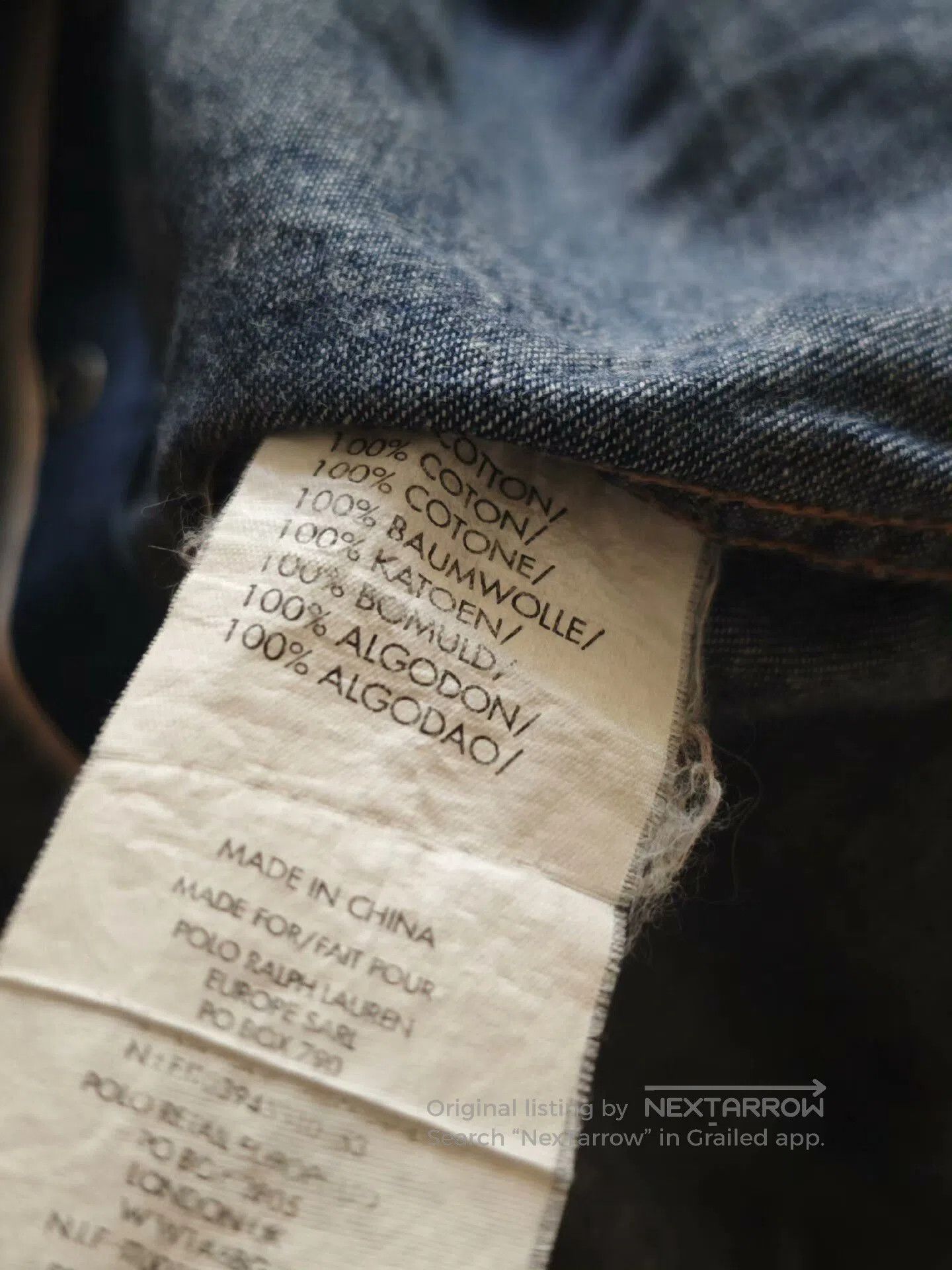 RRL Ralph Lauren Vintage RRL Denim Shirt (Discontinued). Size US S / EU 44-46 / 1 - 7 Thumbnail