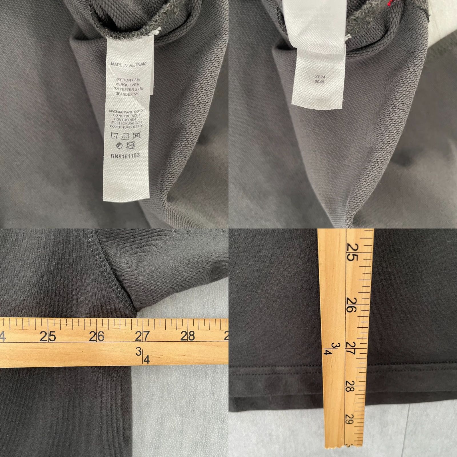 ASRV ASRV Shirt Adult Large Gray Micro Terry Warm Up Tee Short Sleeve Discontinued L Size US L / EU 52-54 / 3 - 8 Thumbnail