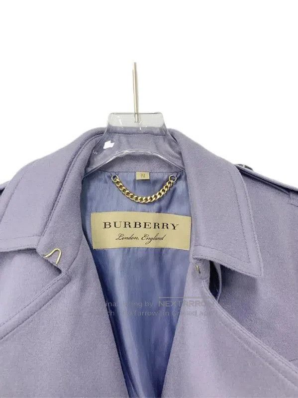 Burberry Burberry Women's Purple Wool Coat. Size L / US 10 / IT 46 - 3 Thumbnail