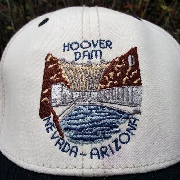 Vintage Vintage Hoover Dam Nevada Arizona Two Tone Snap Hat Cap Size ONE SIZE - 2 Thumbnail