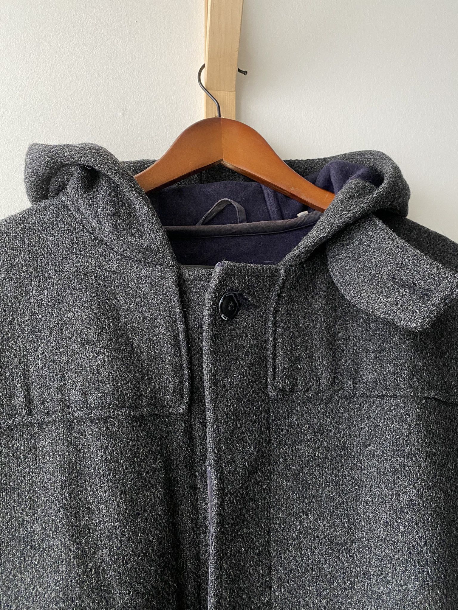 Our Legacy 50/L - Duffle Charcoal Tweed - 100% Virgin Wool Size US L / EU 52-54 / 3 - 8 Thumbnail