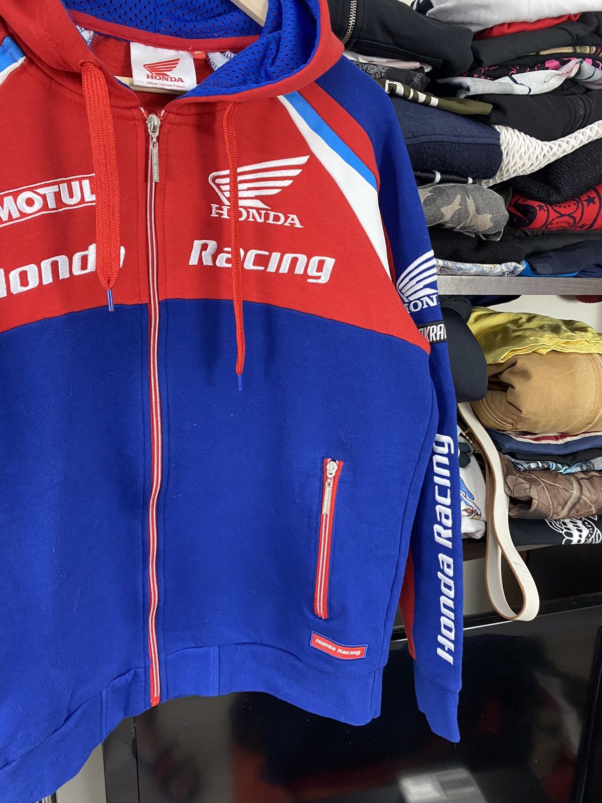 Honda Vintage Honda Racing Motul Zip Up Hoodie Size US S / EU 44-46 / 1 - 3 Thumbnail