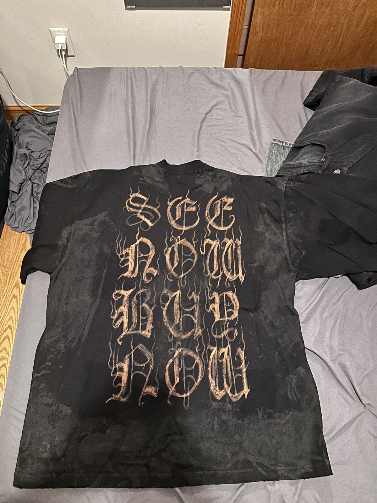 Balenciaga New Balenciaga Heavy Metal Vintage Jersey T shirt L Size US L / EU 52-54 / 3 - 6 Thumbnail