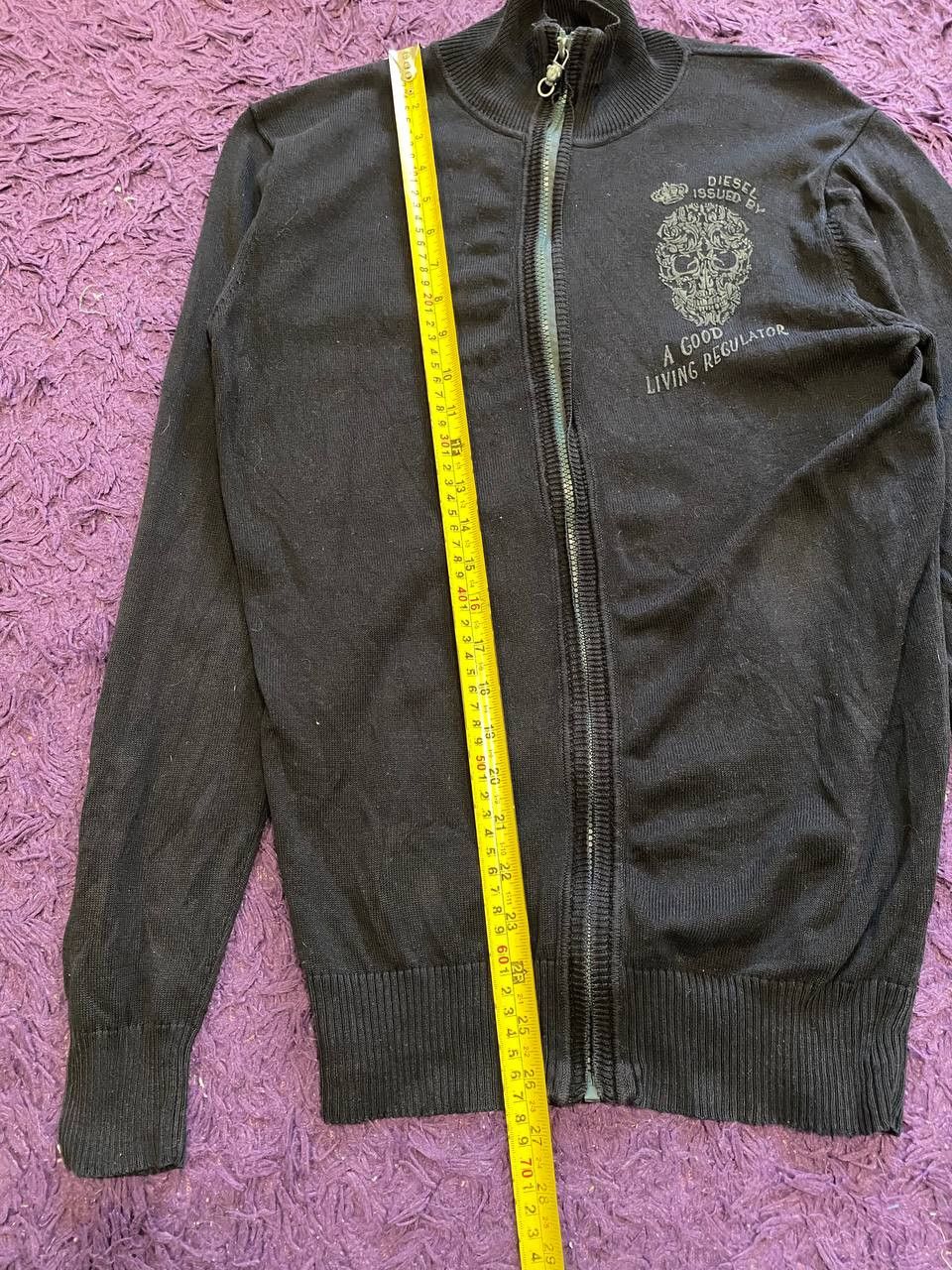Diesel Vintage DIESEL logo black Y2K Sweatshirts zip Size US S / EU 44-46 / 1 - 10 Thumbnail