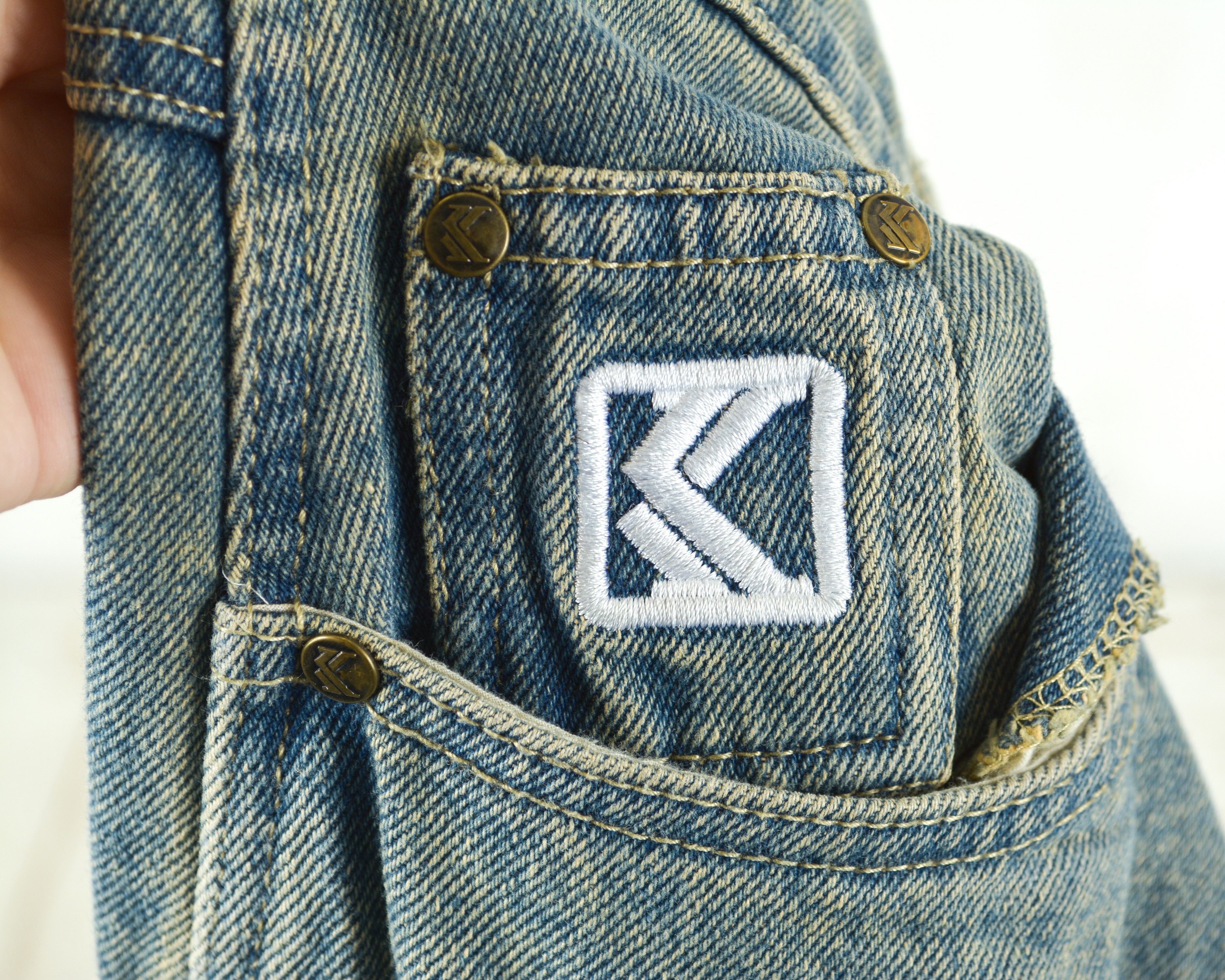 Karl Kani Men W40 L36 Relaxed Straight Jeans Denim Pants Trousers Rap Size US 40 / EU 56 - 8 Thumbnail