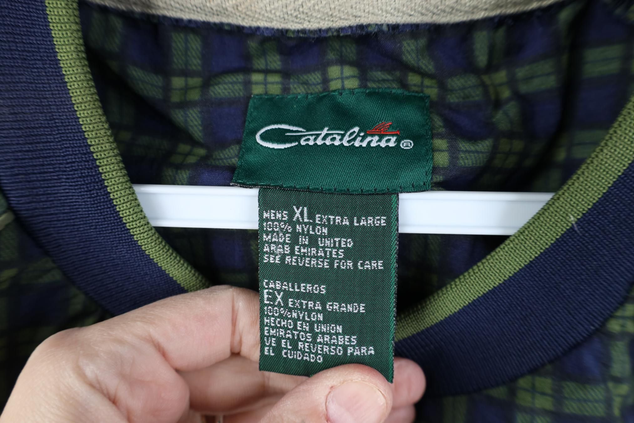 Vintage Vintage 90s Streetwear Pullover Windbreaker Jacket Plaid Size US XL / EU 56 / 4 - 6 Thumbnail