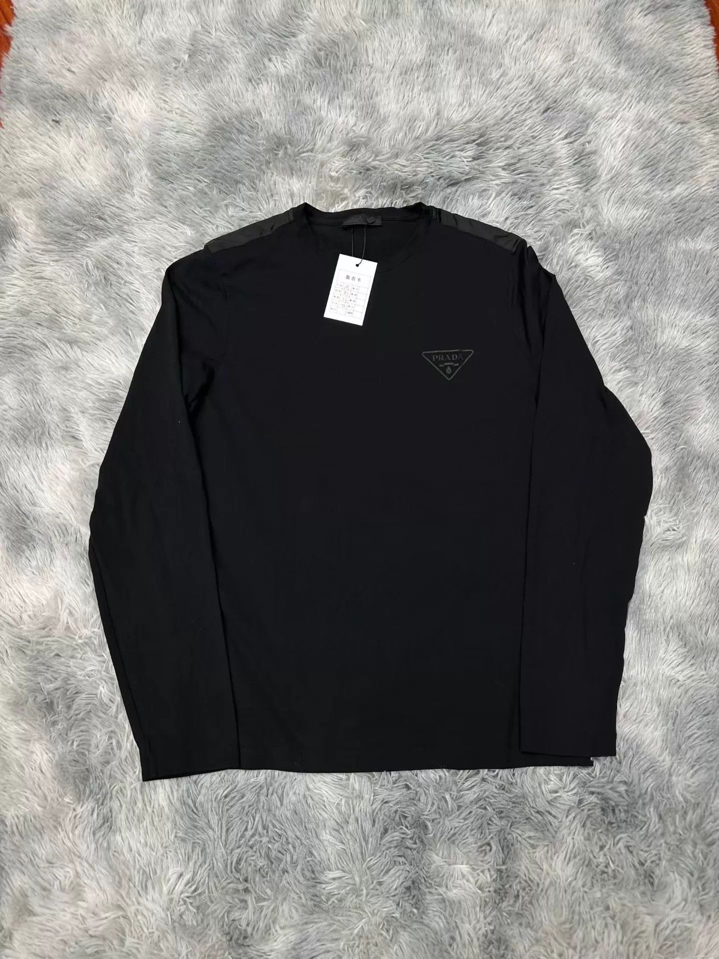 Prada Prada 25SS Nylon Paneled Triangle Logo Longsleeve M New Size M / US 6-8 / IT 42-44 - 1 Thumbnail